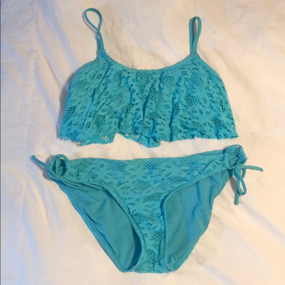 Kenneth Cole Reaction Lace Bikini -Aqua